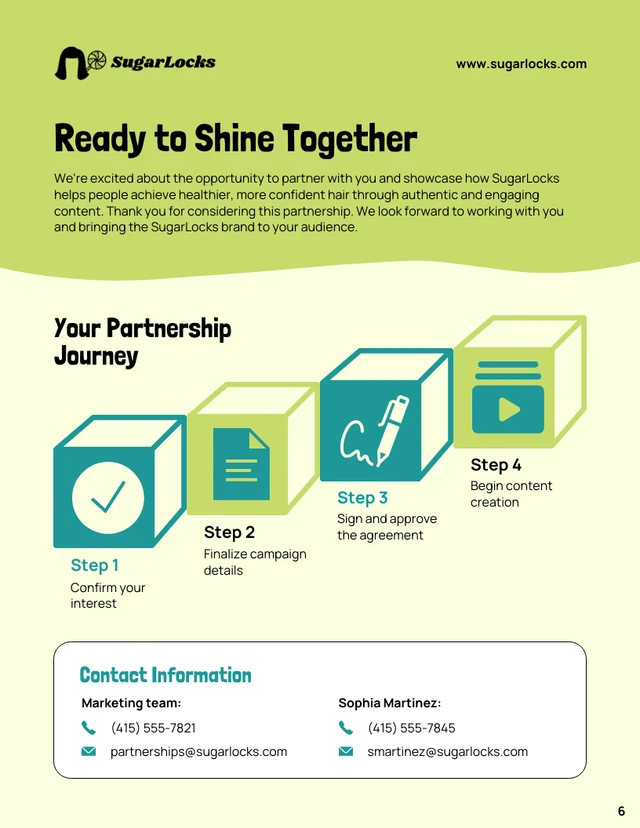 Influencer Proposal Template - Página 6