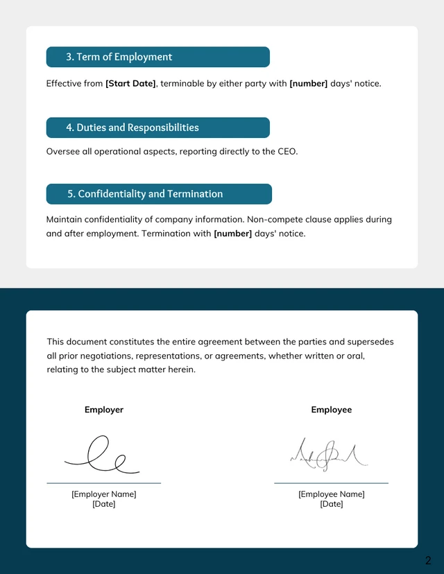 VP Of Operations Employment Contract Template - Pagina 2