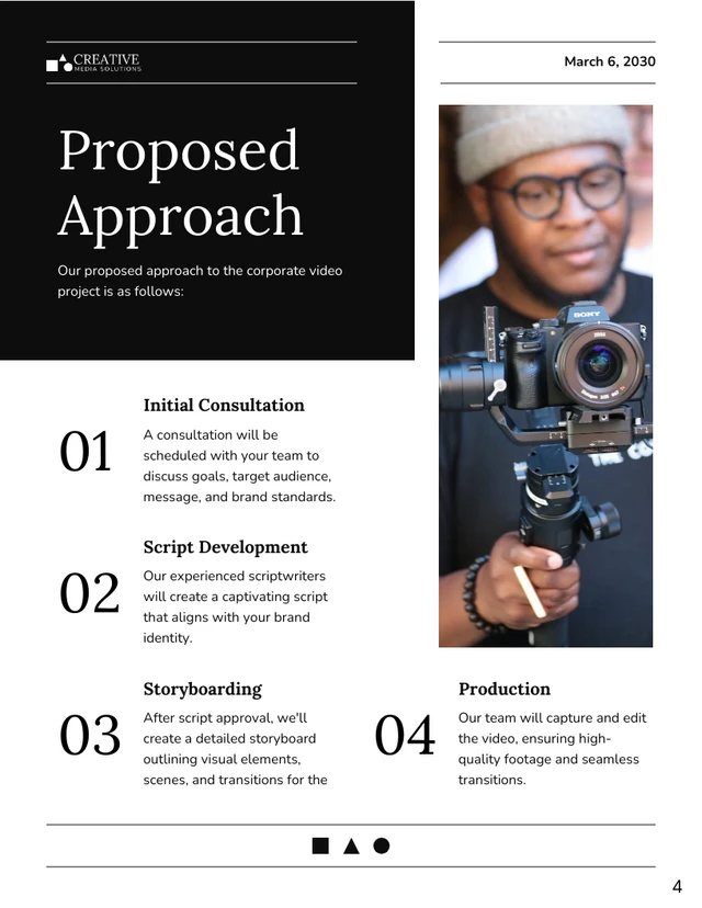 Corporate Video Proposal template - Pagina 4