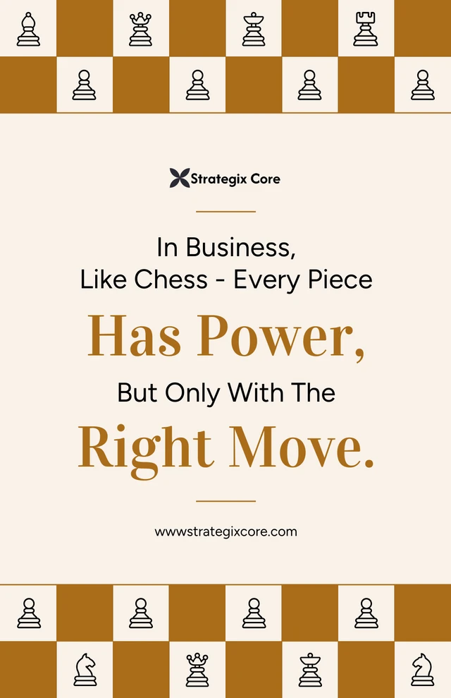 Strategische Business-Motivationsposter-Vorlage Template Strategische Business-Motivationsposter-Vorlage