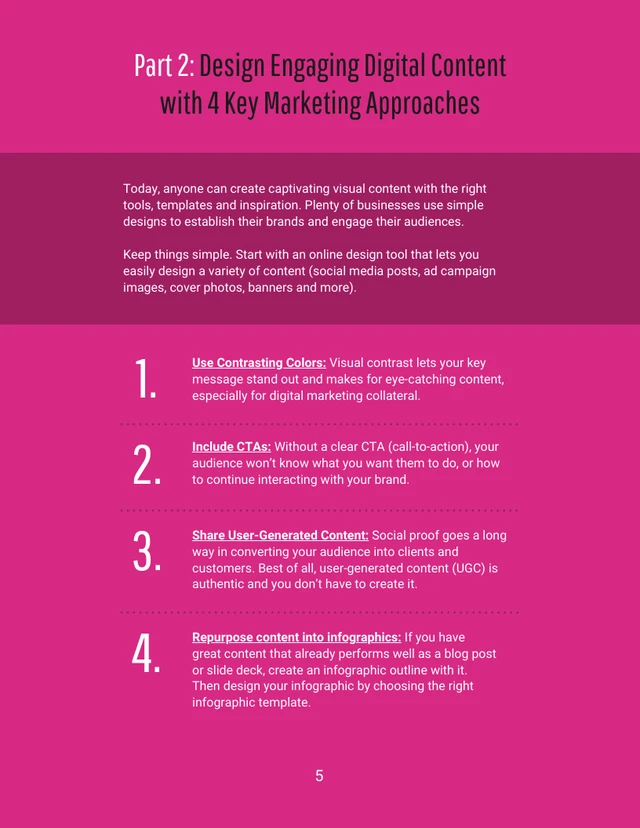 Visual Digital Marketing Social Media Promotion White Paper - صفحة 5