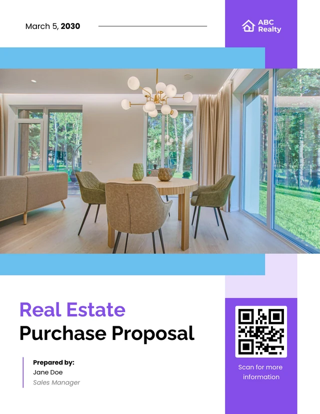 Real Estate Purchase Proposal Template - Page 1