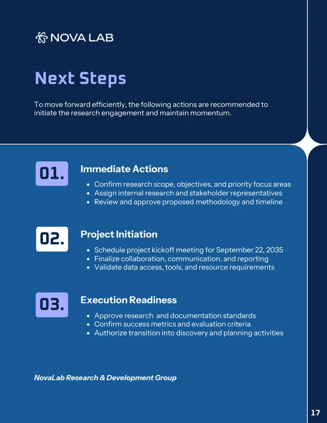 Applied Research and Innovation Proposal Template - Pagina 17