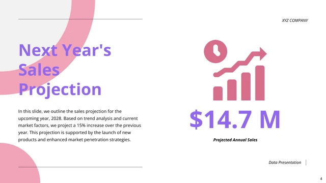 Simple Pink and Purple Data Presentation - Page 4