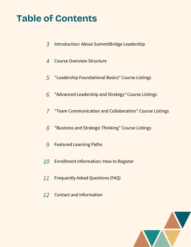 Learning Development Course Catalog Template - صفحة 2