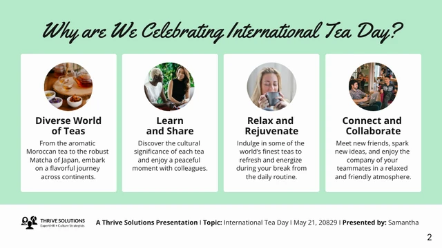 Introduction of International Tea Day Presentation - page 2