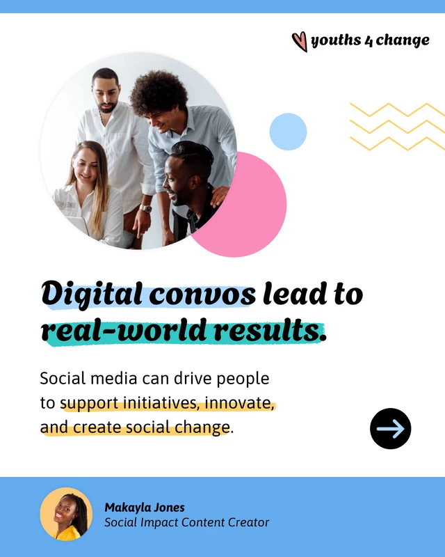 Colorful Social Impact Marketing Carousel Post Template - Page 4