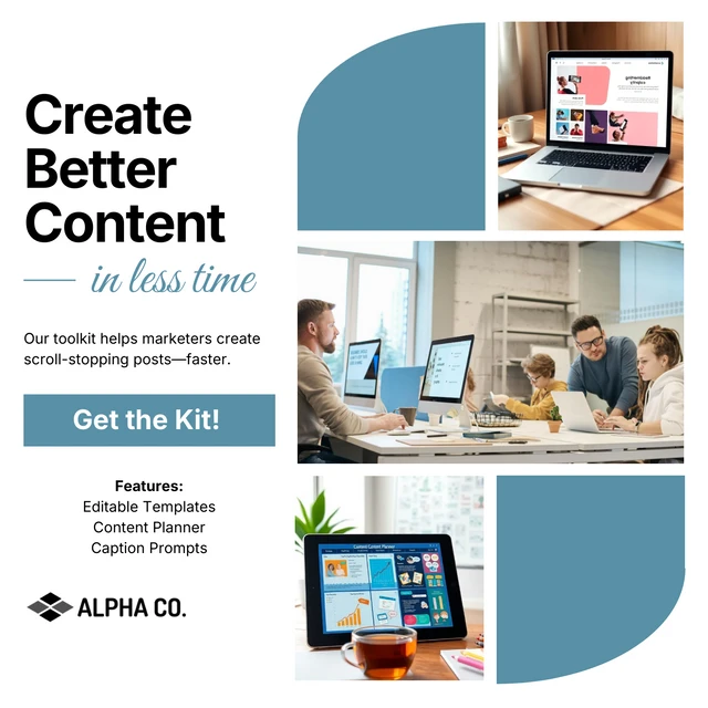 Kit di contenuti per modelli di annunci Facebook per i marketer Template Kit di contenuti per modelli di annunci Facebook per i marketer