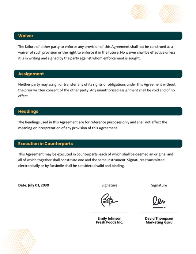 Marketing Consultant Contract Template - Seite 5