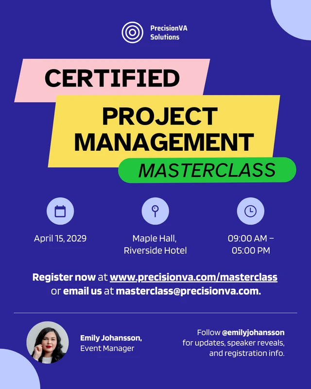 Masterclass Event Promotion LinkedIn Post Template Masterclass Event Promotion LinkedIn Post Template
