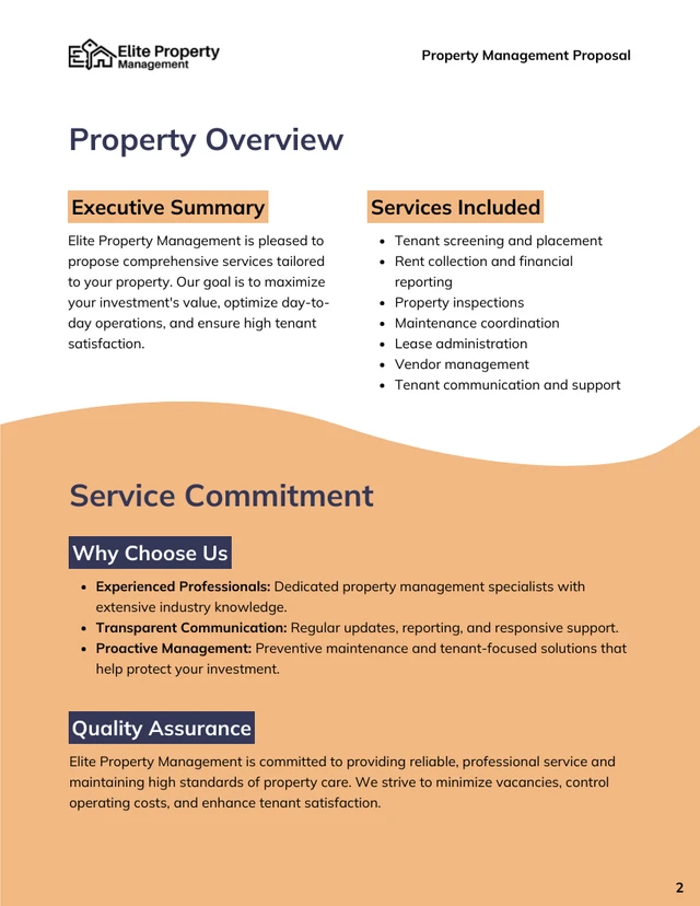 Property Management Proposal Template - صفحة 2