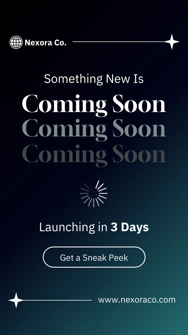 Modèle de teaser pour compte à rebours de lancement sur Instagram