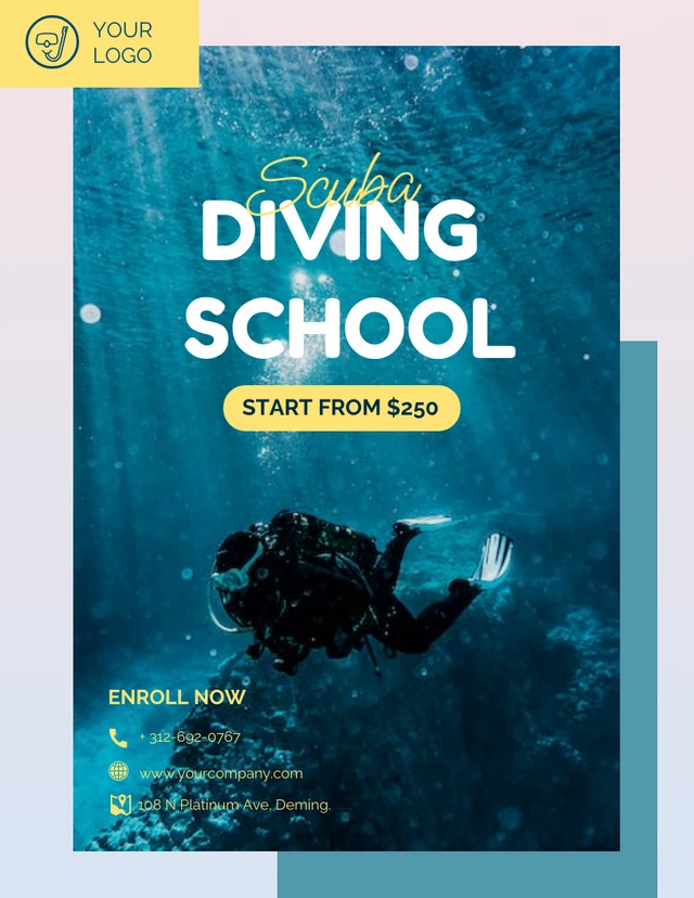 Purple Wave Diving School  Template