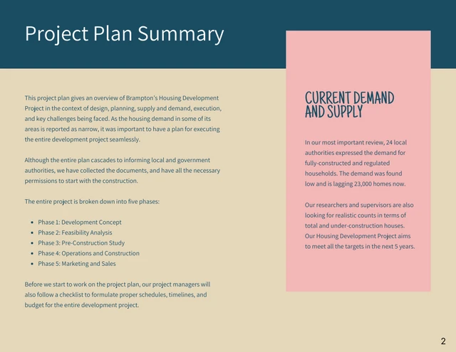 Pastel Grid Housing Project Plan - Página 2