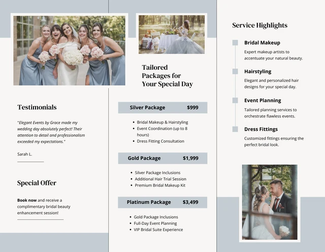 Bridal & Special Occasion Services Brochure - Page 2