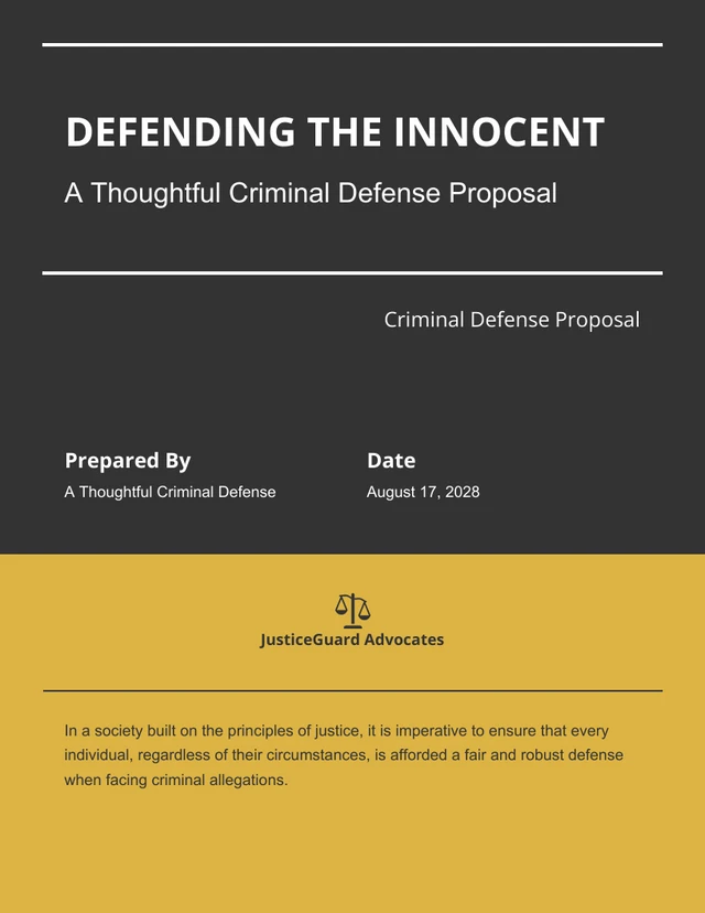 Criminal Defense Proposal - Page 1