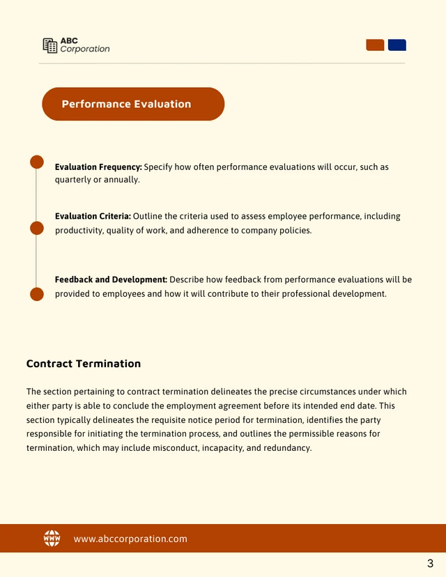 6 Month Employment Contract Template - page 3