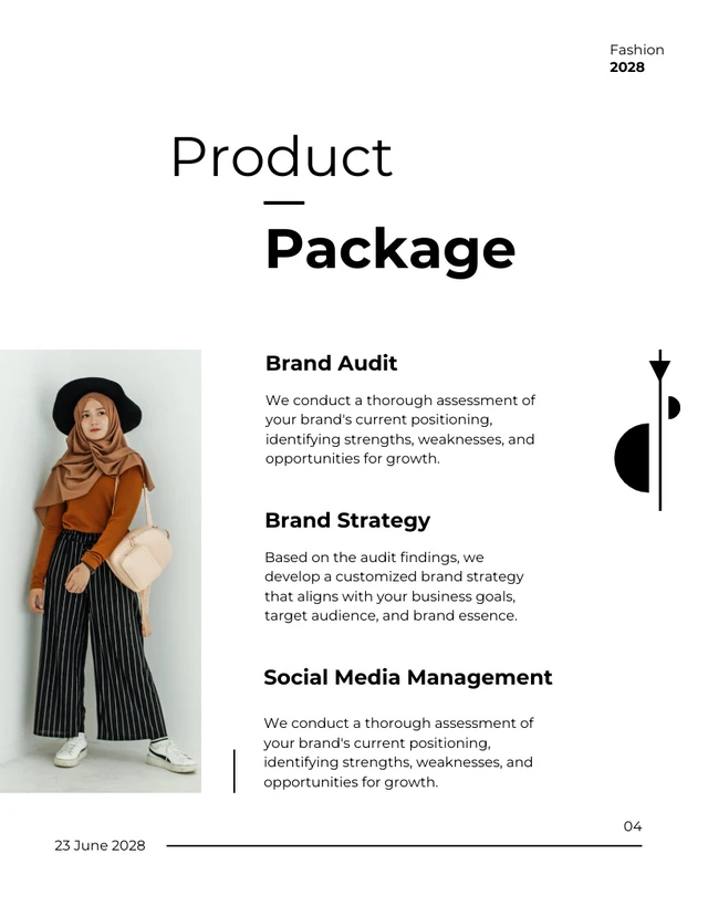 Black & White Modern Clean Minimalist Proposals Brand Management - Page 4