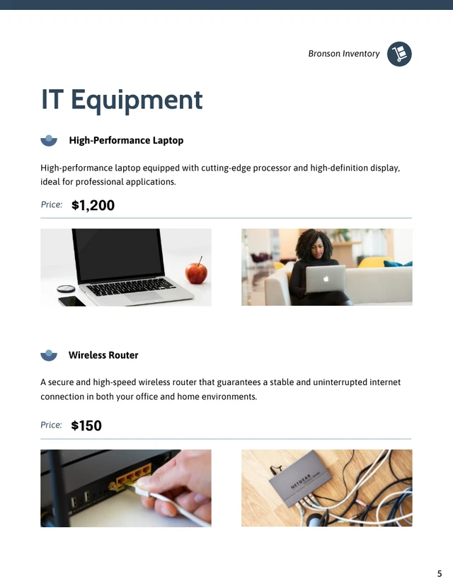 Inventory Catalog Template - Page 5