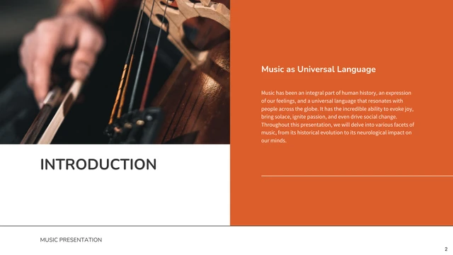 Orange Modern Music Presentation - Página 2