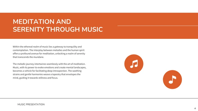 Orange Modern Music Presentation - Pagina 4