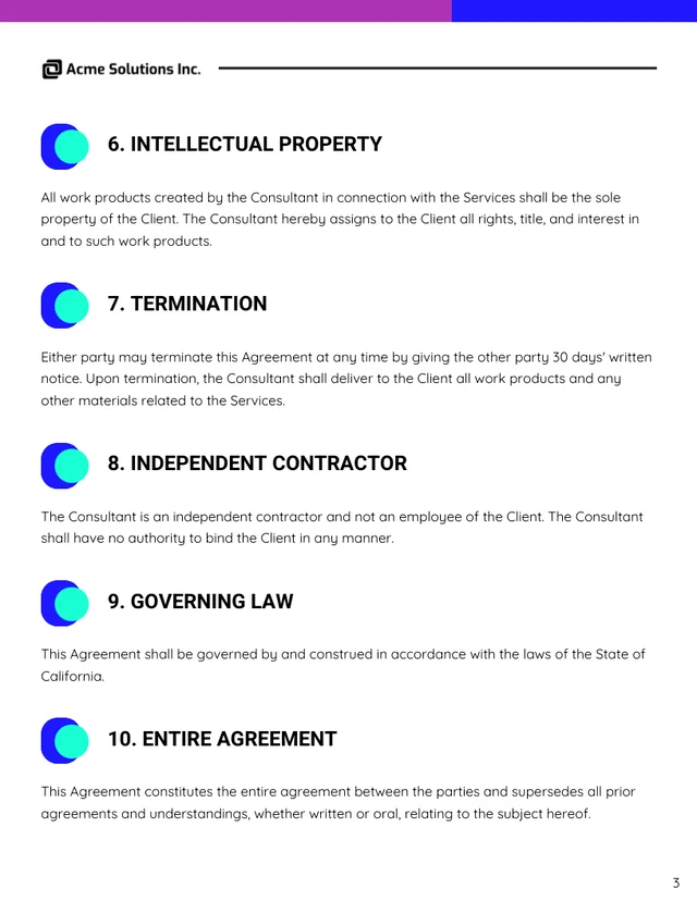 IT Consulting Contract Template - Seite 3