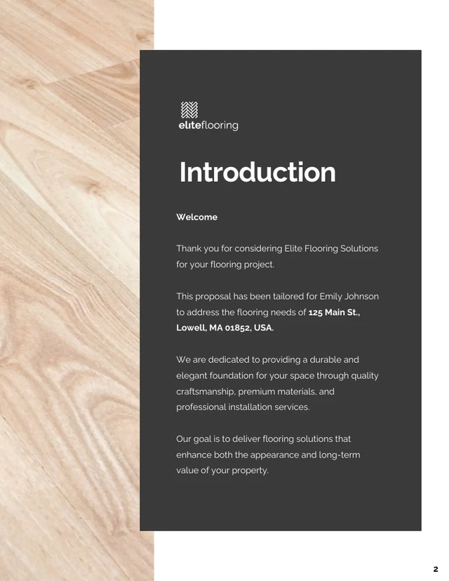 Flooring Proposal Template - Seite 2