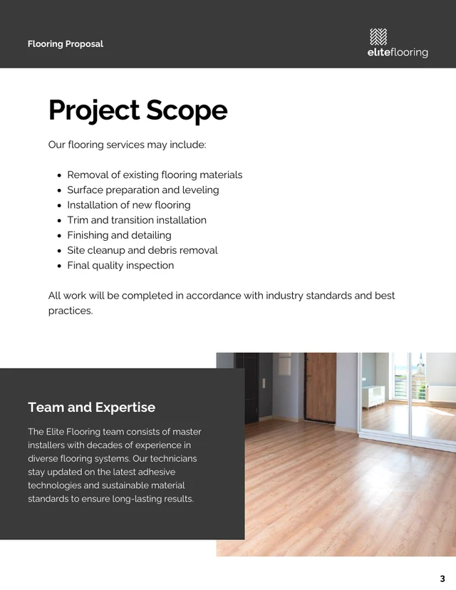 Flooring Proposal Template - Seite 3
