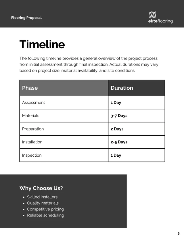 Flooring Proposal Template - Seite 5