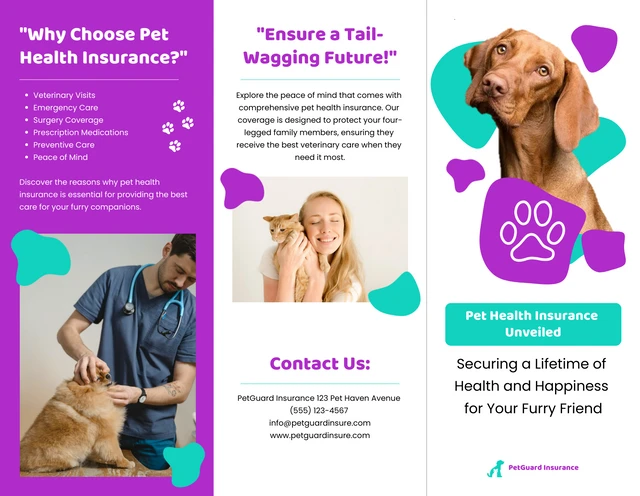 Pet Health Insurance Information Brochure - Page 1