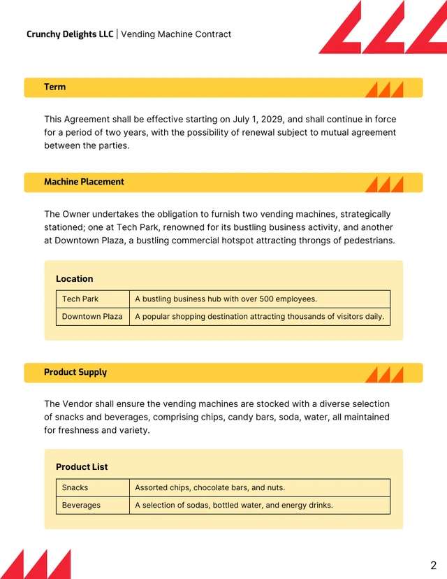 Vending Machine Contract Template - صفحة 2