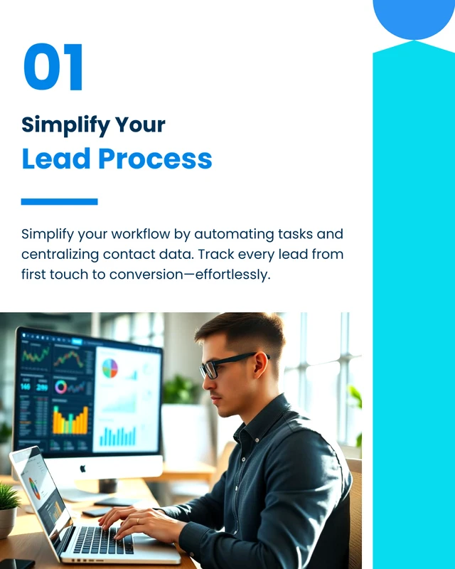 CRM Feature LinkedIn Carousel Social Media Template - Page 2