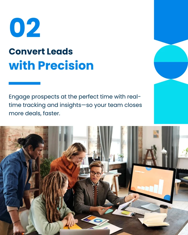 CRM Feature LinkedIn Carousel Social Media Template - Page 3