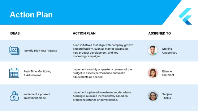 White And Blue Modern Minimalist Professional Brainstorm Presentation - Seite 6