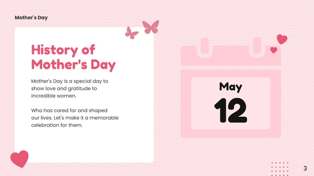 Pink Soft Minimalist Mother's Day Presentation - صفحة 3
