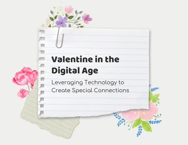 Bright Sage Flower Valentines Day Presentation - Seite 1