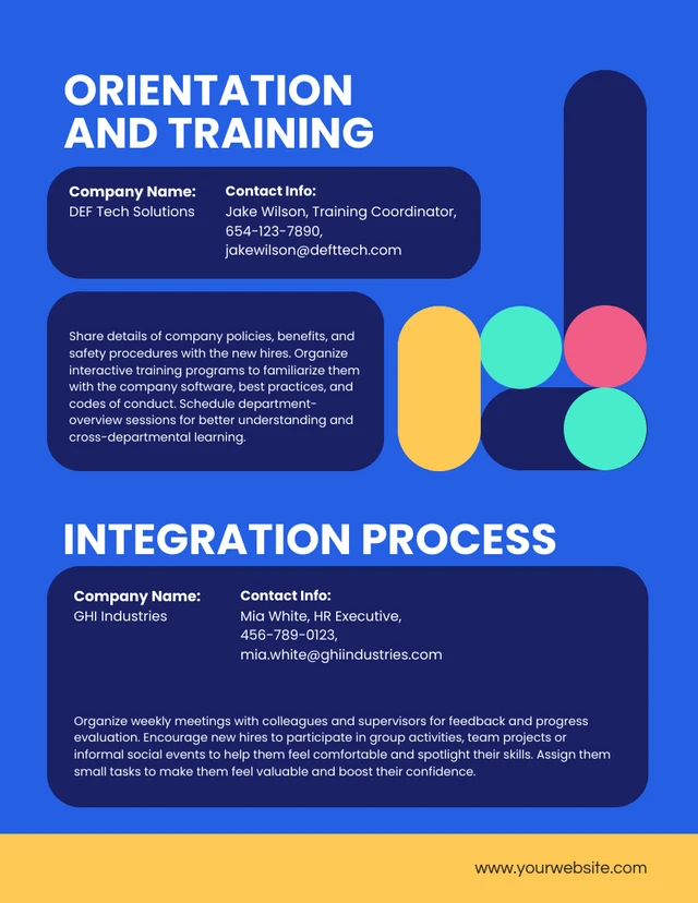 Blue Colorfull Simple Onboarding Plan - Page 4