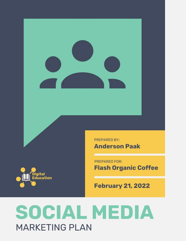 Bold Social Media Marketing Plan - Page 1
