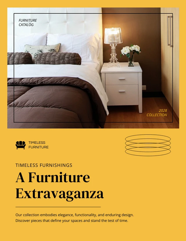 Minimalist Yellow and Black Furniture Catalog - Page 1