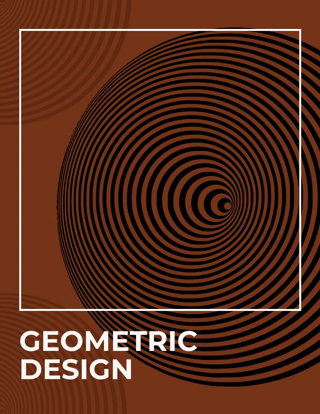 Brown Simple Geometric Poster Template
