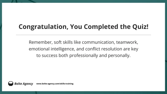 Soft Skills Training Quiz Presentation - page 8