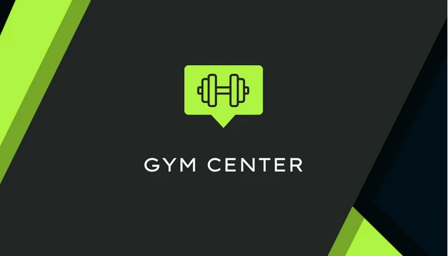Black and Green Neon Gym Trainer Business Card - Page 2