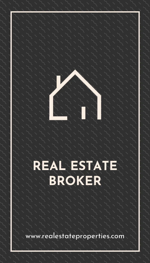 Dark Real Estate Business Card - Page 2