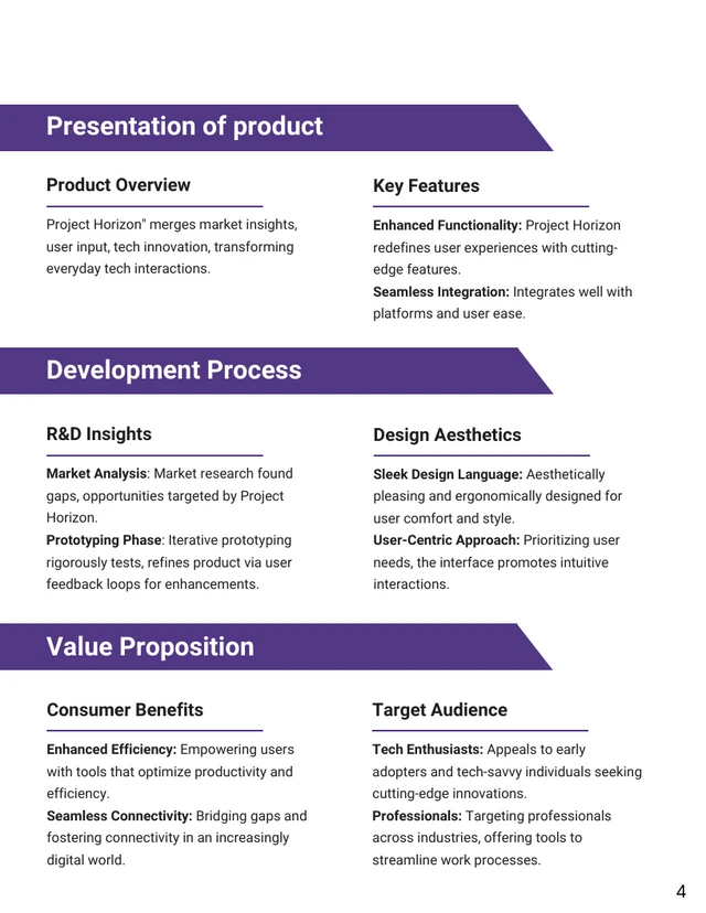 Purple Black Modern Minimalist Internal Resource Allocation Proposal - Page 4