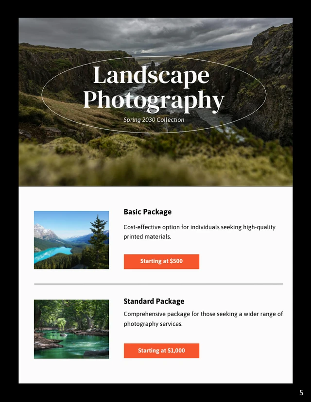 Photography Catalog Template - Página 5