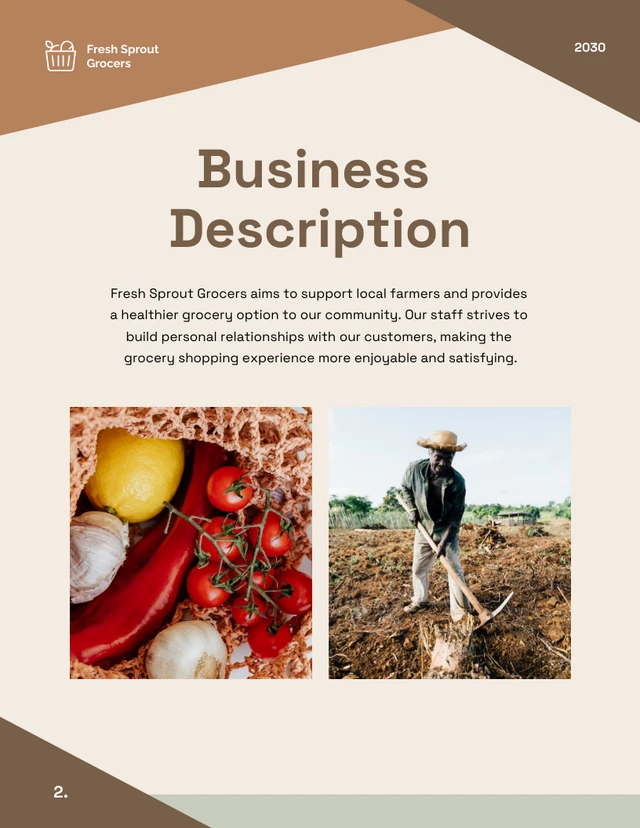 Beige And Brown Small Business Plan - Seite 2