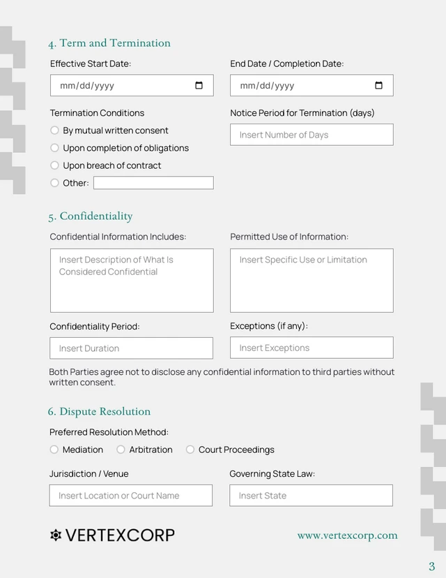 Bilateral Contract Template - Página 3