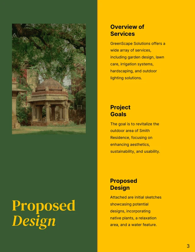 Landscaping Bidding Proposals - Page 3