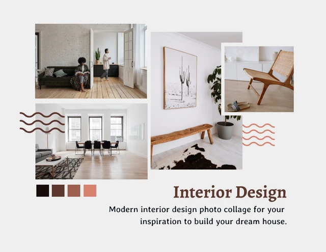 Beige Simple Interior Design Template