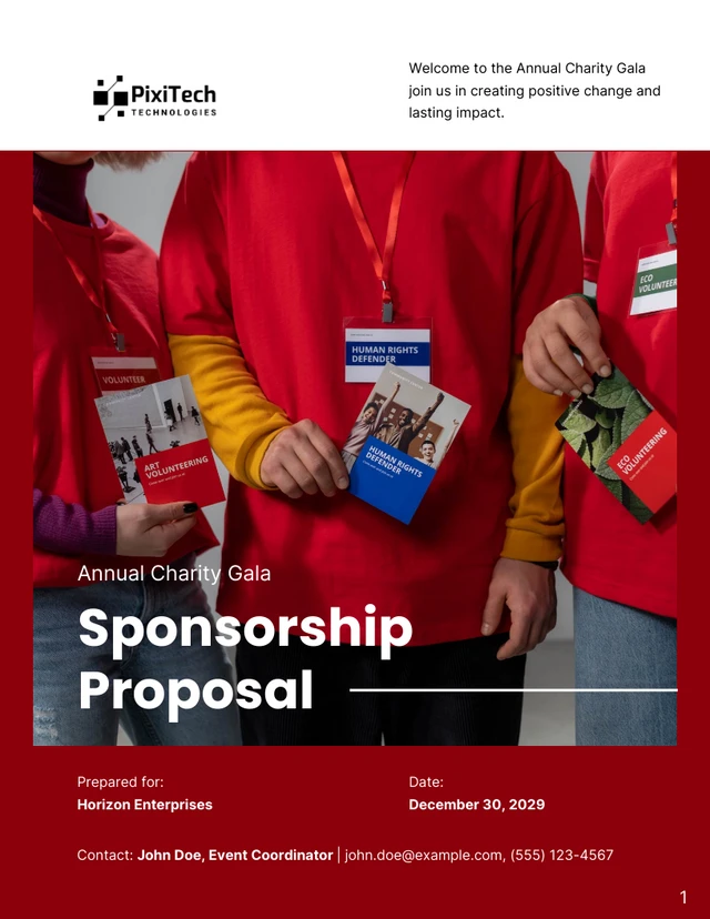 Sponsorship Proposal - Page 1